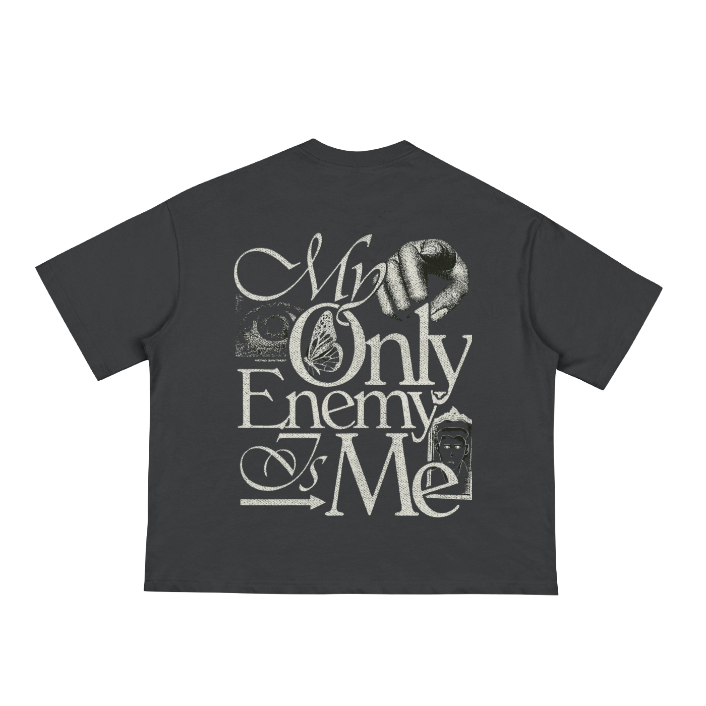 “My only enemy is me” boxy tee